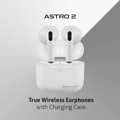 Amplify Astro 2 Series True Wireless Earphones - White