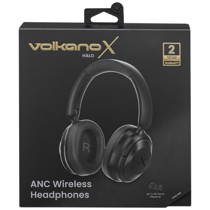 VolkanoX Halo ANC Bluetooth Headphone - Black