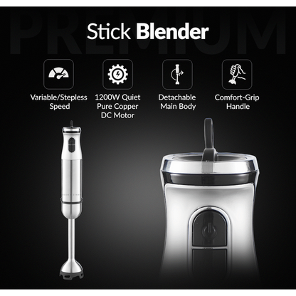 Boden Stark Stick Blender Silver