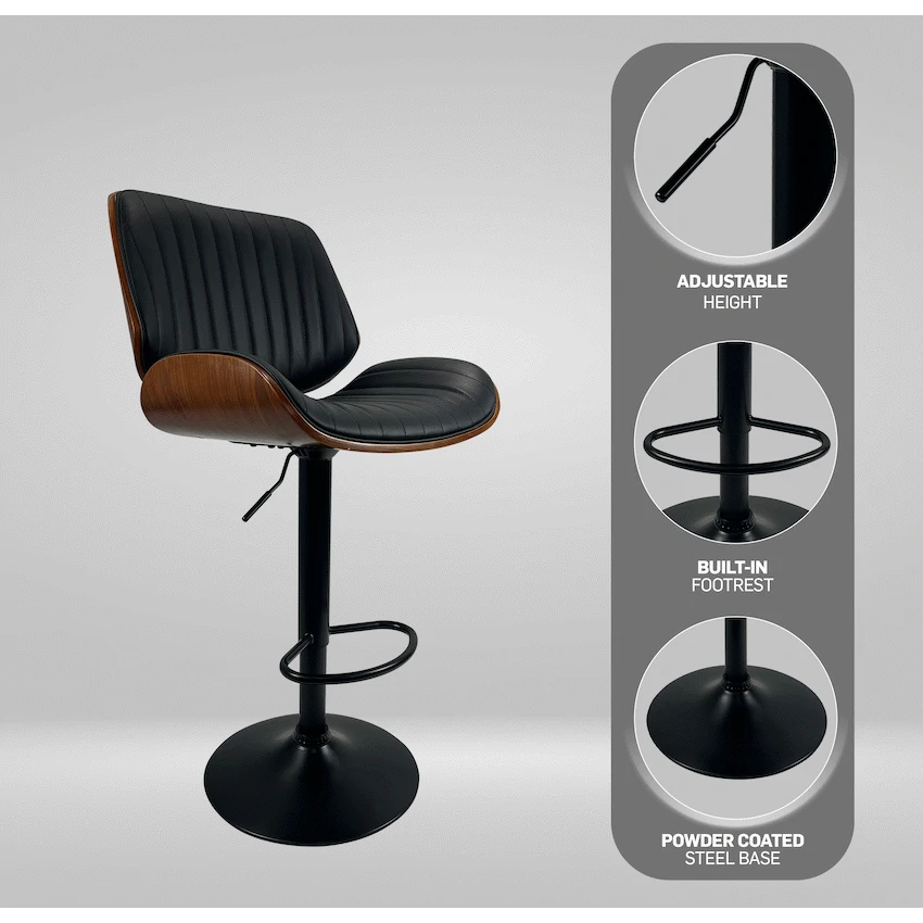 Everfurn Petunia Swivel Barstool (2 Pack)