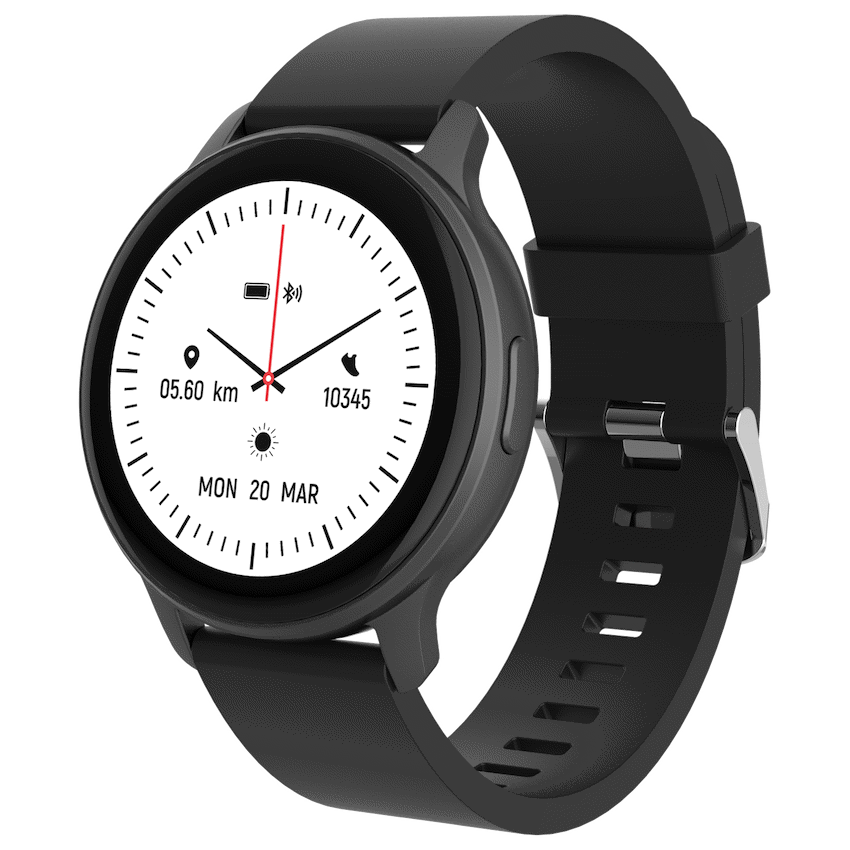 Volkano Active Tech Trend series Watch with heart rate monitor - Black