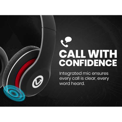 Volkano Falcon Headphones with Microphone - Black