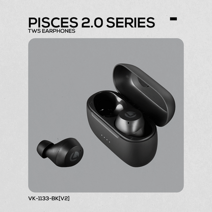 Volkano Pisces 2.0 Series TWS Earphones - Black