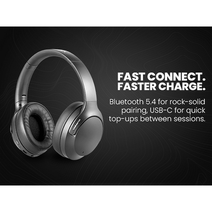 Volkano Odyssey ANC Bluetooth Wireless Headphone - Black