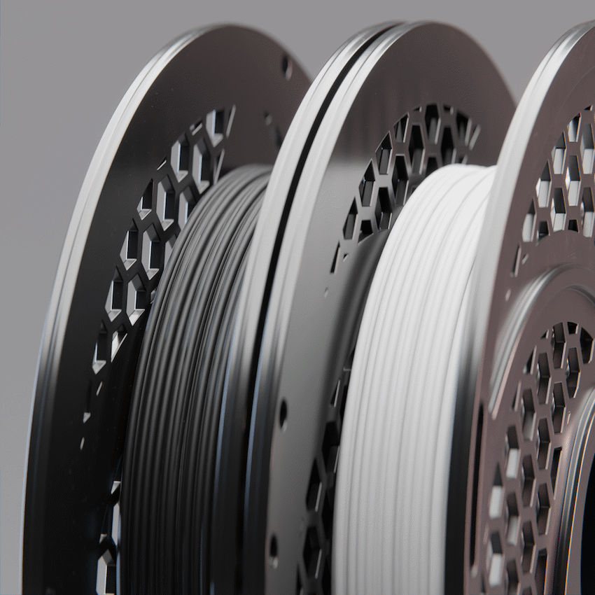 SA Filament 2x 350g PLA Black and White Twin Pack