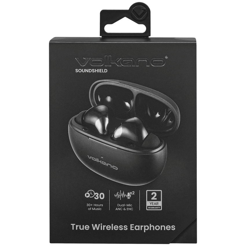 Volkano Soundshield TWS Earphones with ANC & ENC - Black