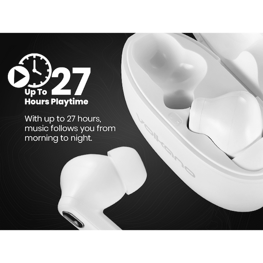 Volkano Pulse Series True Wireless Earphones with Charging Case - White
