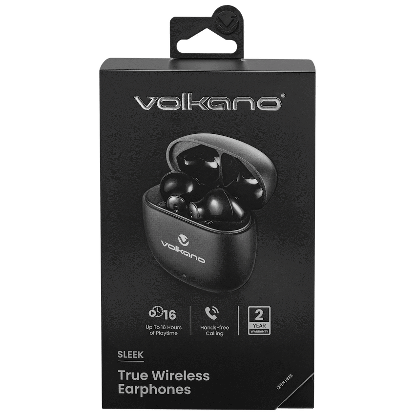 Volkano Sleek Series TWS Earphones - Black
