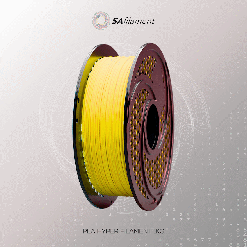 SA Filament PLA Hyper Filament 1kg - Yellow