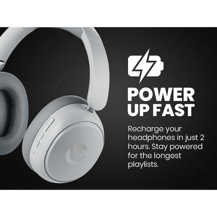 Volkano Lexi Bluetooth Headphone with ANC - Grey