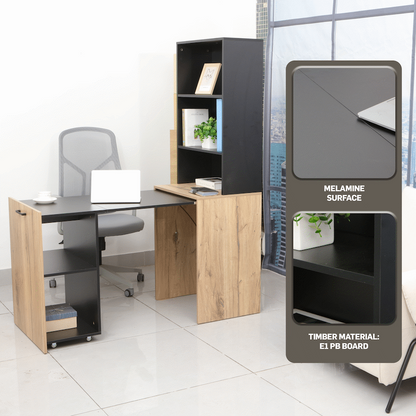 Adaptive Desk, With  Bookshelf