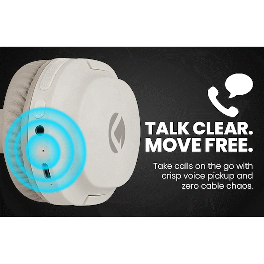 Volkano Pebble Series Bluetooth Headphones - Khaki