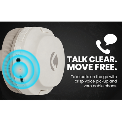 Volkano Pebble Series Bluetooth Headphones - Khaki