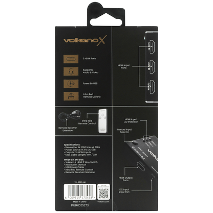 VolkanoX Define Series HDMI Switch 3-Way