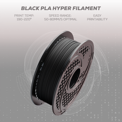 SA Filament PLA Hyper Filament 1kg - Black