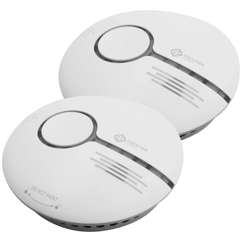Smart Wi-Fi Smoke Detector Alarm Twin Pack