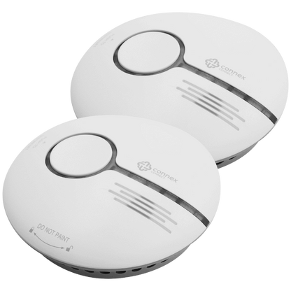 Smart Wi-Fi Smoke Detector Alarm Twin Pack