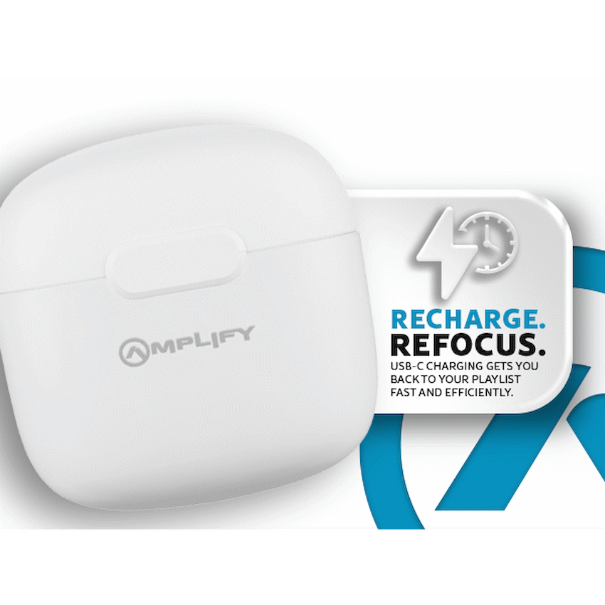 Amplify Note 3.0 Series TWS Earphones - White