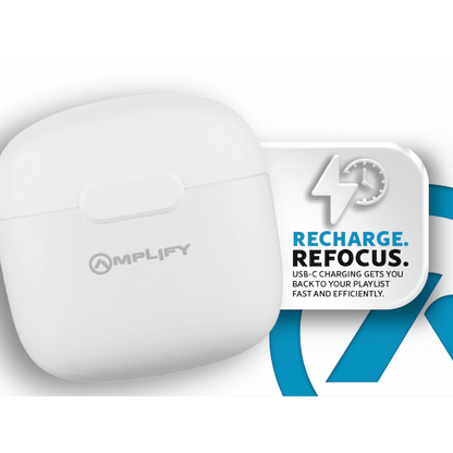 Amplify Note 3.0 Series TWS Earphones - White