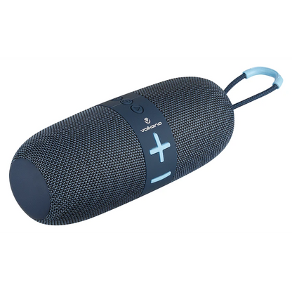 Volkano Flow Series Portable Bluetooth Speaker - Blue with Blue Buttons