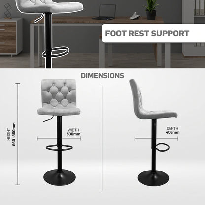 Bayer Large Barstool Grey with black base