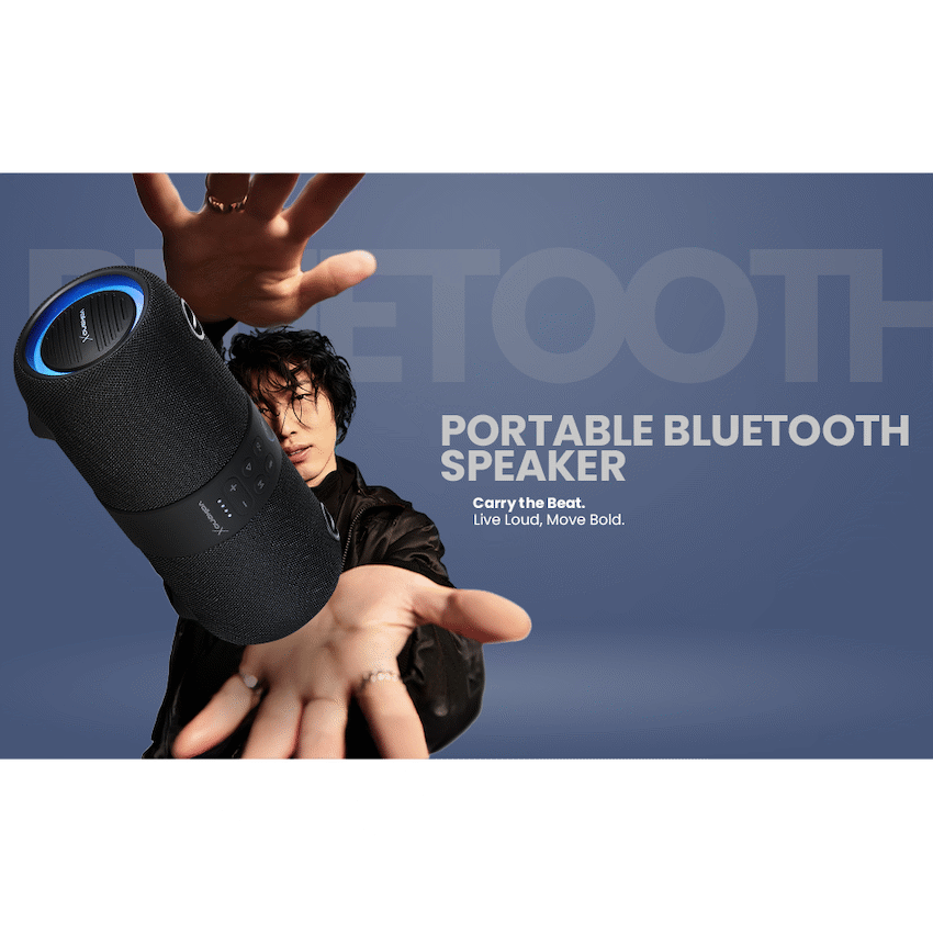 VolkanoX Python Series Bluetooth Speaker - Black
