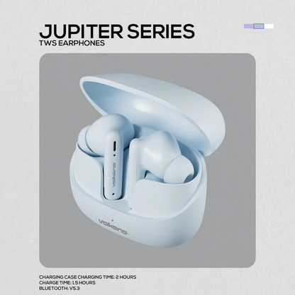 Volkano Jupiter Series TWS Earphones - Pastel Blue