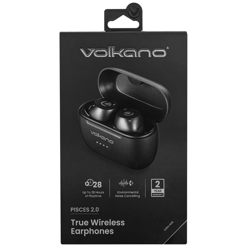 Volkano Pisces 2.0 Series TWS Earphones - Black