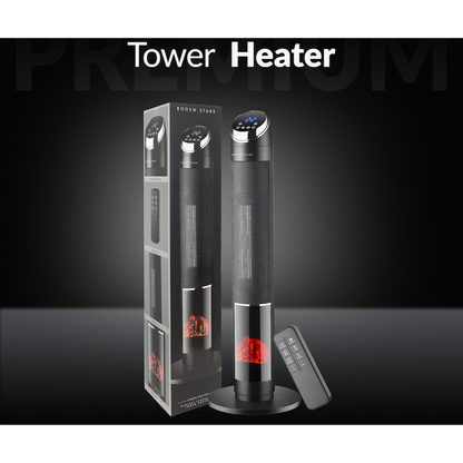 Boden Stark Digital Fireplace Tower Heater