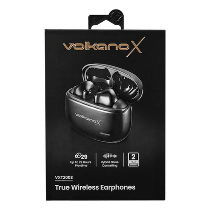 VolkanoX VXT200S Hybrid ANC TWS Earphones - Black