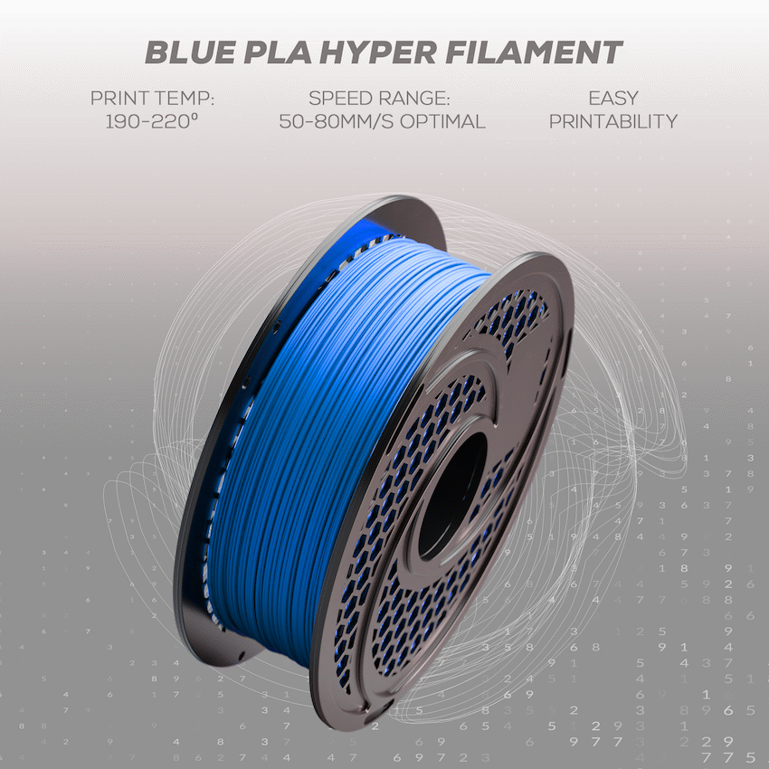 SA Filament PLA Hyper Filament 1kg - Blue
