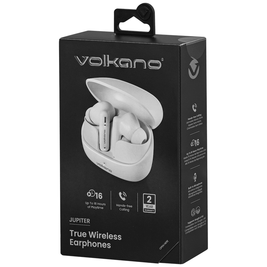 Volkano Jupiter Series TWS Earphones - White