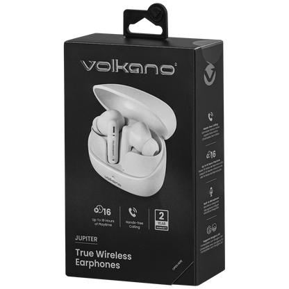 Volkano Jupiter Series TWS Earphones - White