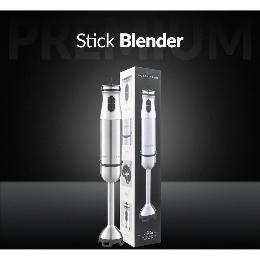Boden Stark Stick Blender Silver
