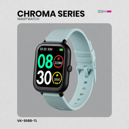 Volkano Chroma Series Smartwatch with Teal Strap