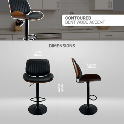 Everfurn Petunia Swivel Barstool (2 Pack)