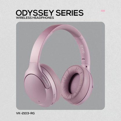 Volkano Odyssey ANC Bluetooth Wireless Headphone - Rose Gold