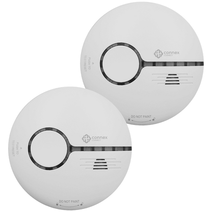 Smart Wi-Fi Smoke Detector Alarm Twin Pack