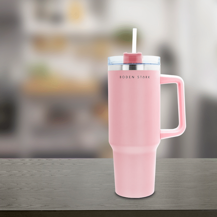 Boden Stark 1200ml Travel Mug - Pink