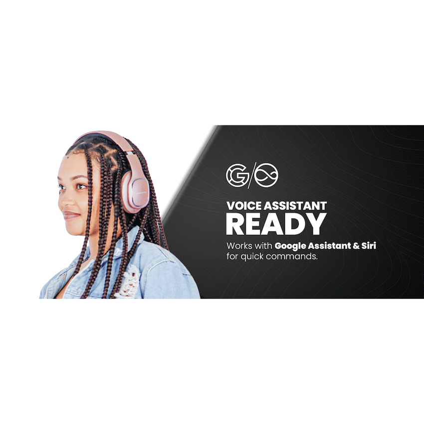 Volkano Phonic Series Bluetooth Full-Size Headphones - Rose Gold