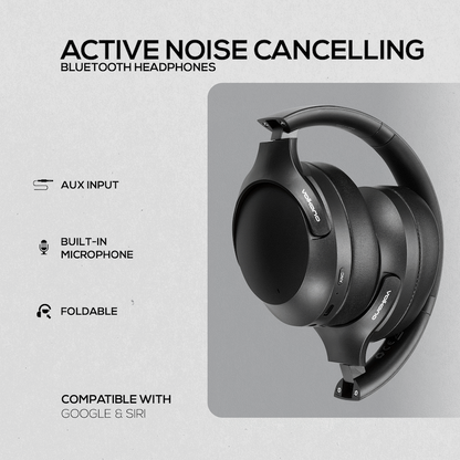 Volkano Odyssey ANC Bluetooth Wireless Headphone - Black
