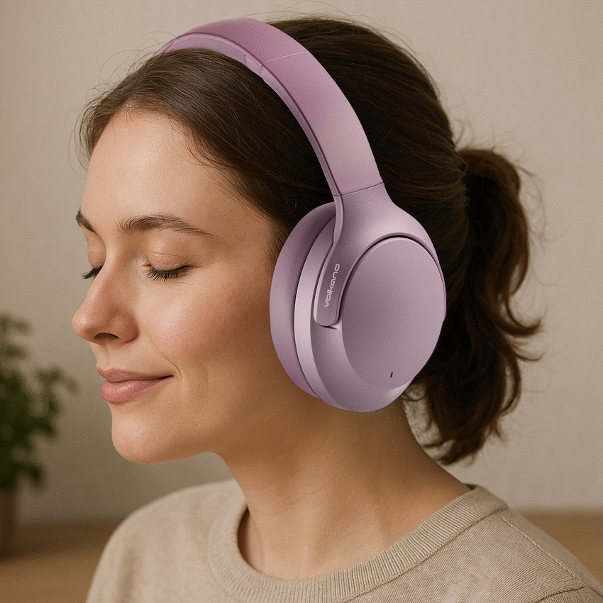 Volkano Odyssey ANC Bluetooth Wireless Headphone - Rose Gold