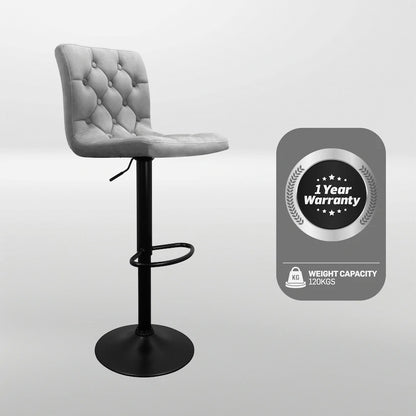 Bayer Large Barstool Grey with black base