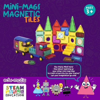73 Magnetic Tiles, Windows, Stickers and Snowmen