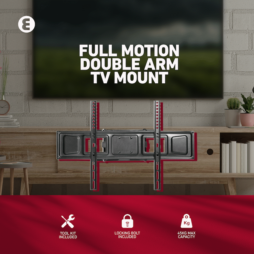 Ellies Solid series Full Motion Double Arm Mount 37"-86"TVs