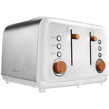 Boden Stark Anson Collection 4 Slice SS Toaster White