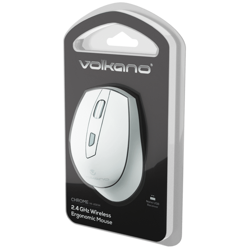 Volkano Chrome Series Wireless Mouse - Gray