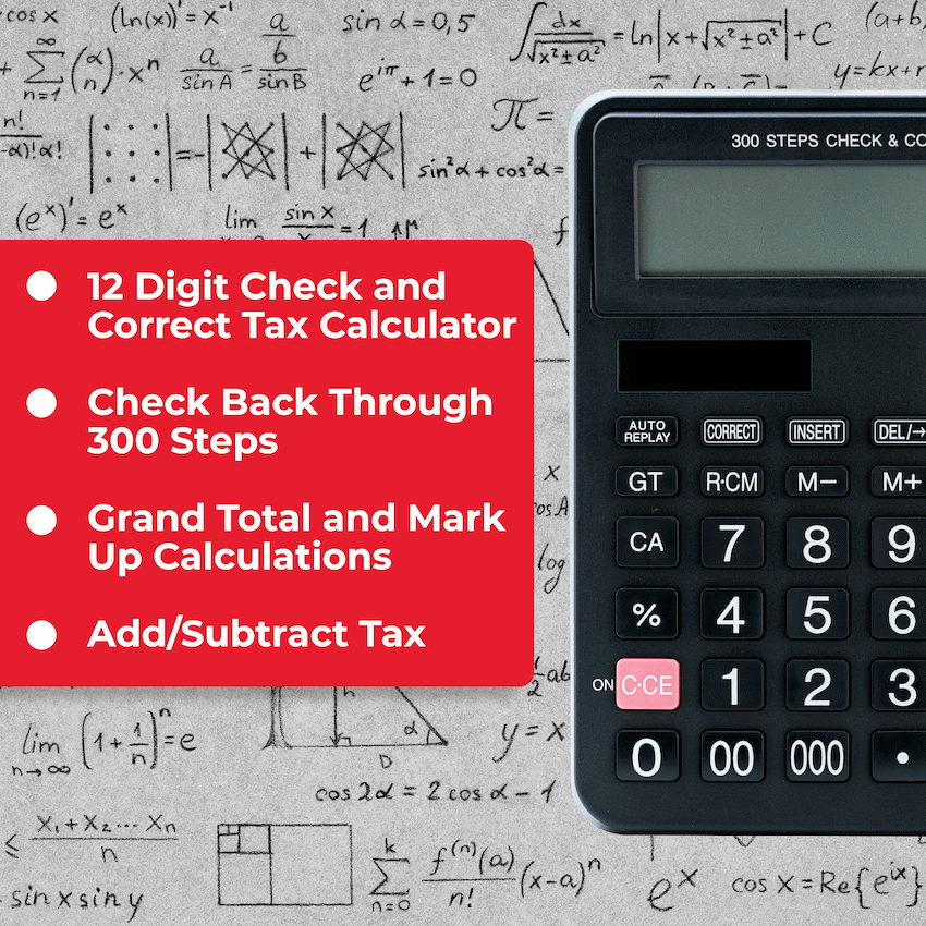 Sharp EL-CC12D Desk Calculator - CheckCorrect Tax