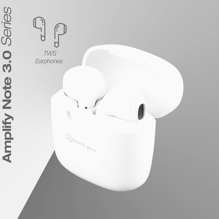 Amplify Note 3.0 Series TWS Earphones - White