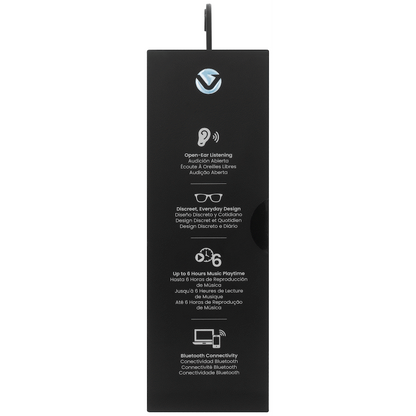 Volkano Sonique Series Bluetooth Audio Glasses - Dark Lenses
